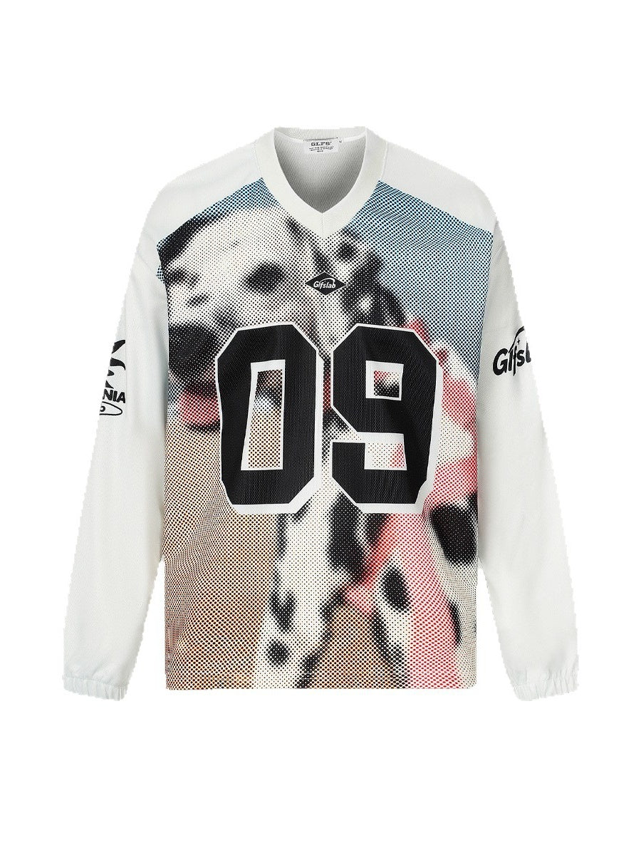 Liber Autumn Neutral wear Printed Letter T-shirts