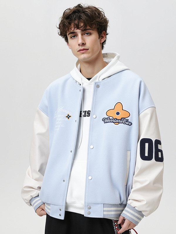 Liber Autumn Neutral wear Embroidery Color matching Jackets