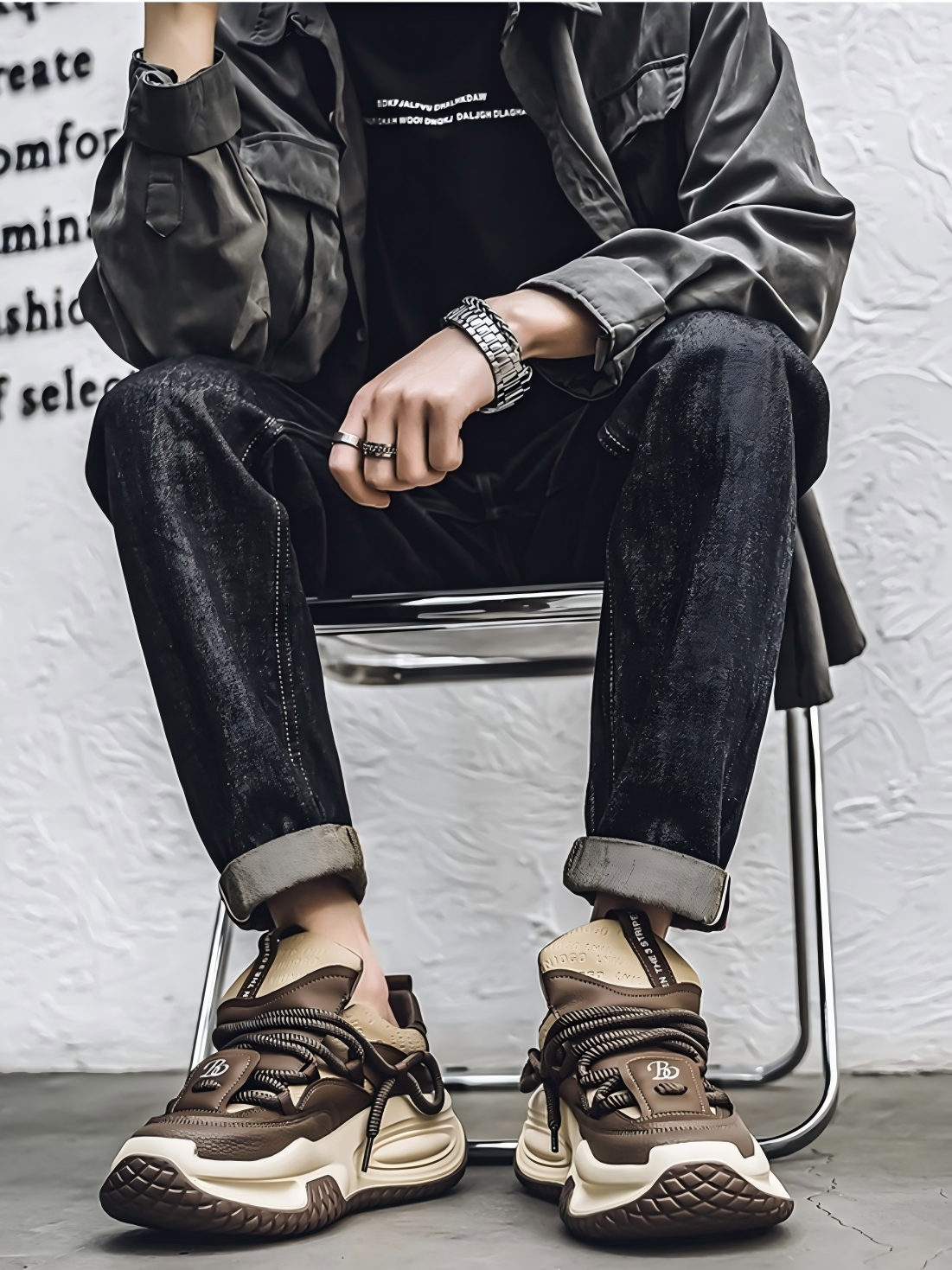 Liber Four Seasons Thick-soled Men's Casual Sports Shoes