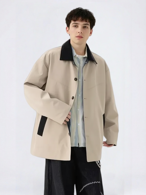 Retro Loose-fit Windproof Trench Coats