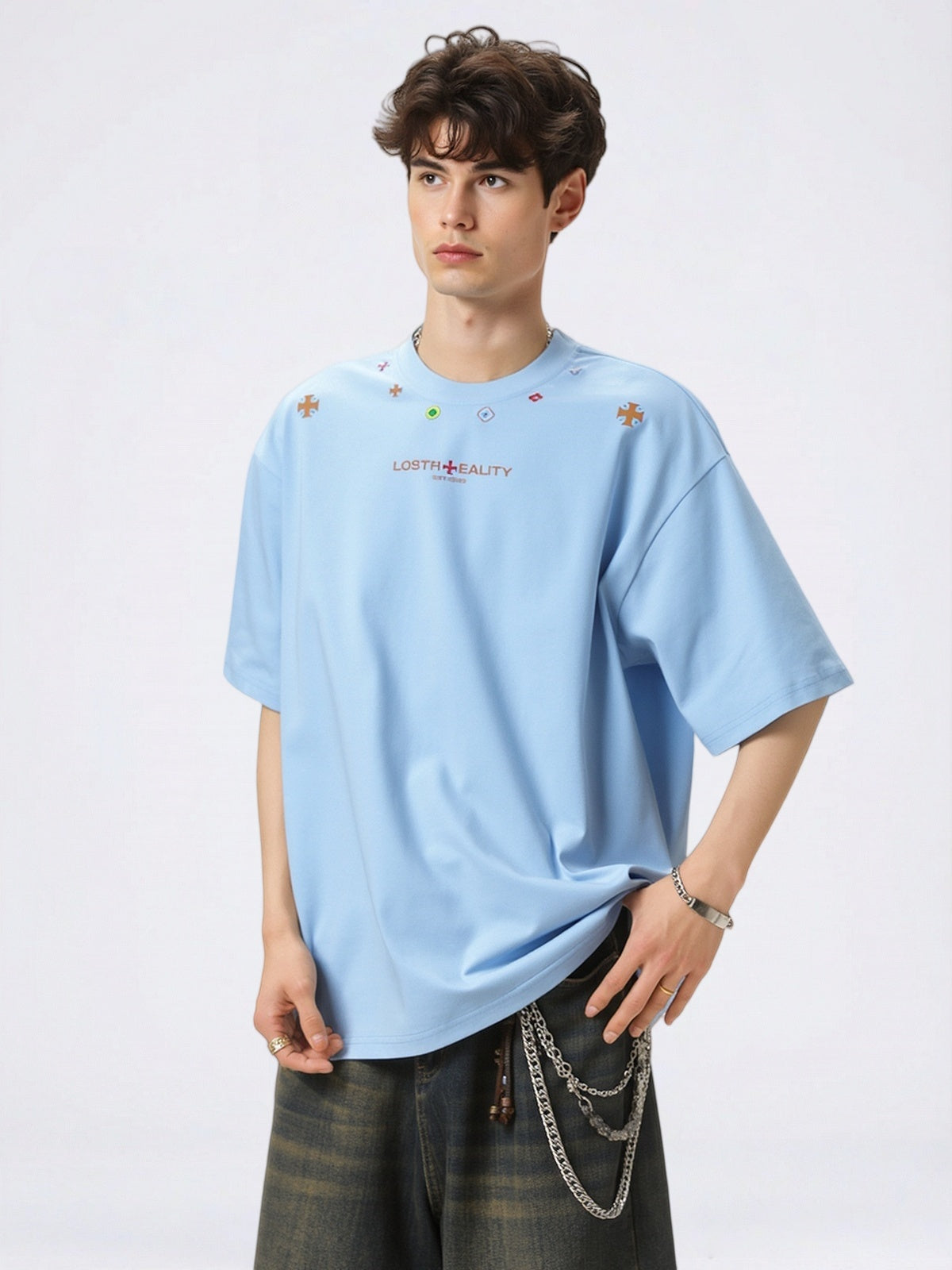 Ethnic Style Color Printed T-shirts