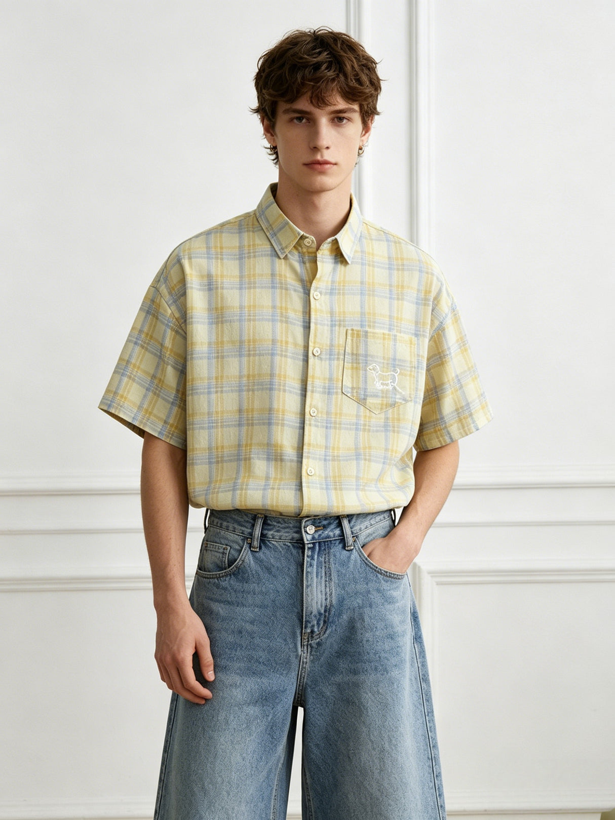 Cityboy Plaid Embroidery Shirts