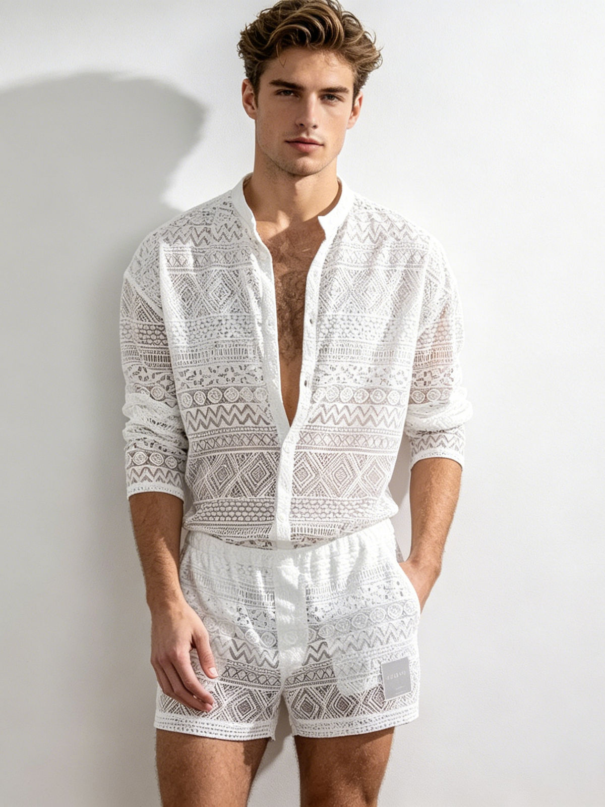Hollow Out Vacation 2-piece Sets Set