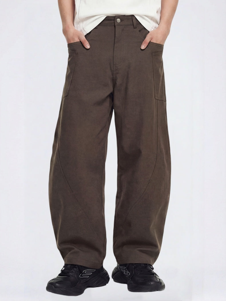 Retro Wide-leg Machete Cargo Trousers