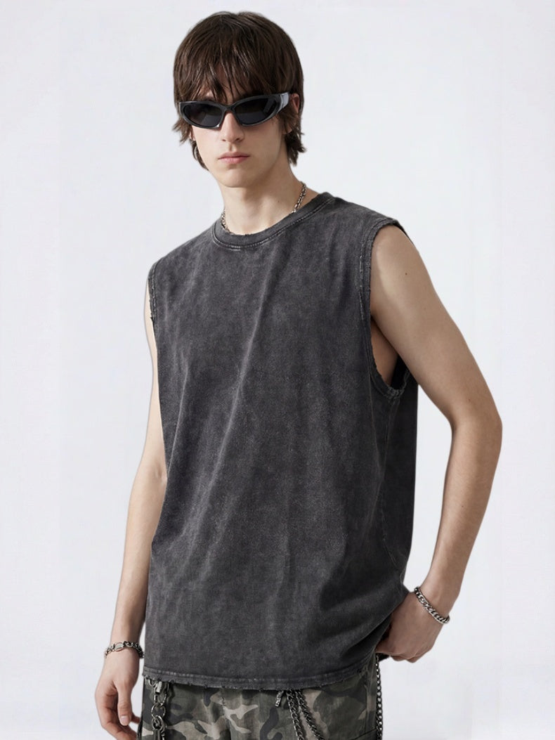 Retro Distressed Sports Tank Tops