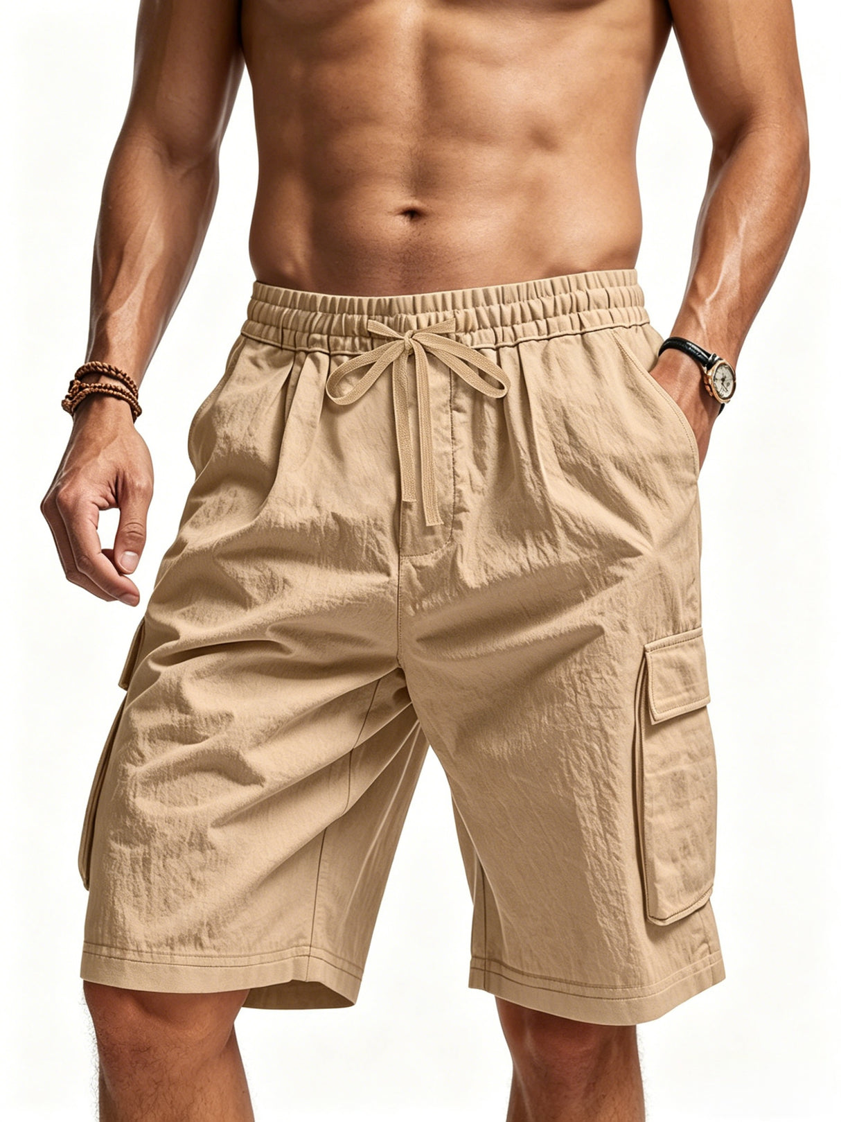 Skin-friendly Breathable Loose-fit Five Points Beach Shorts Shorts