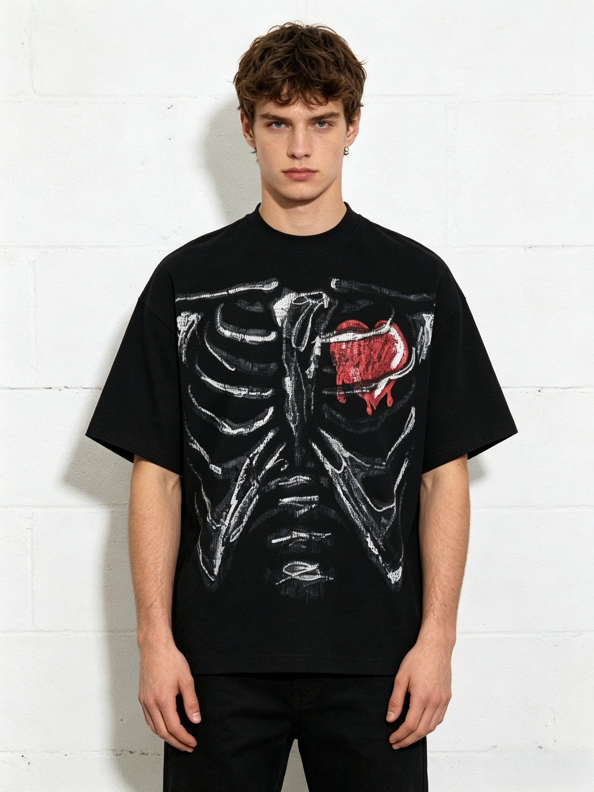 Humanoid Skeleton Love T-shirt