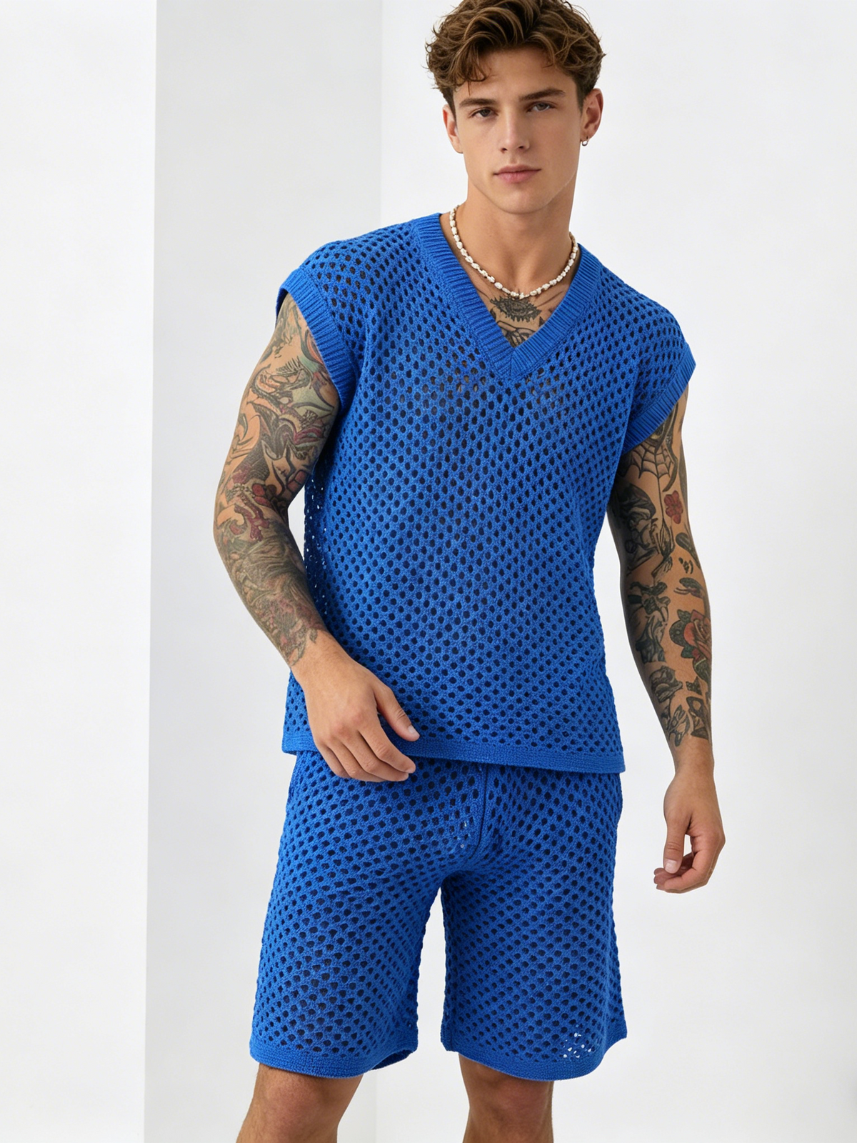 Leisure Hollow Out Vacation 2-piece Sets Set