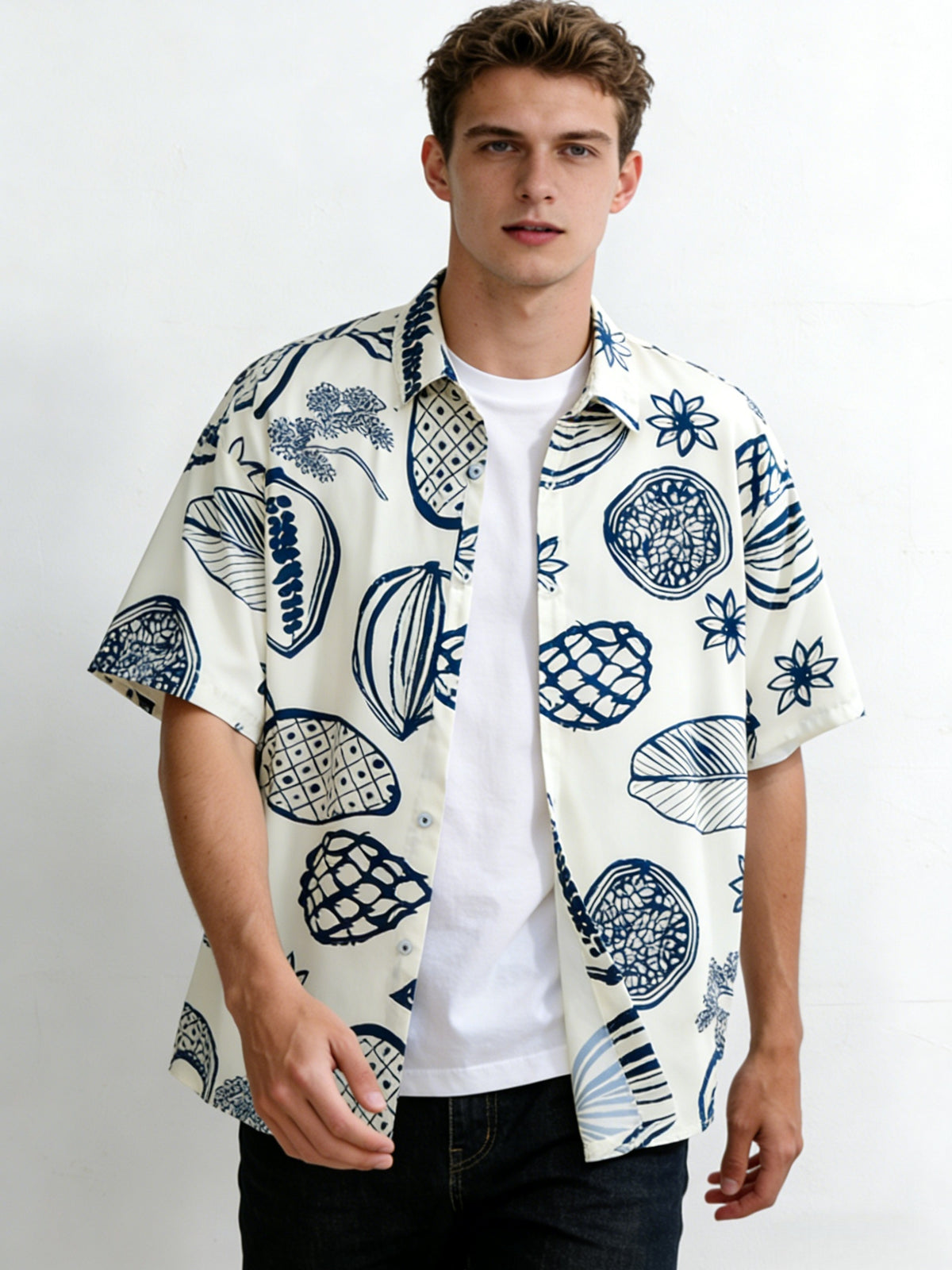 Hawaii Printed Loose-fit Beach Shirts