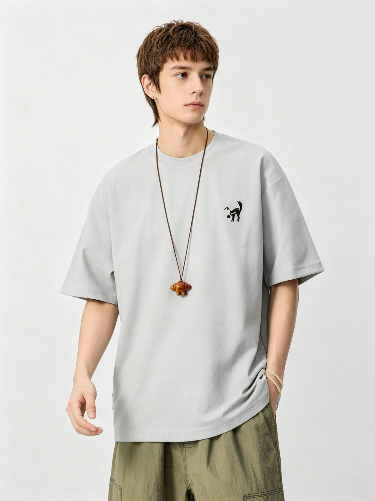 Embroidery Loose-fit T-shirts