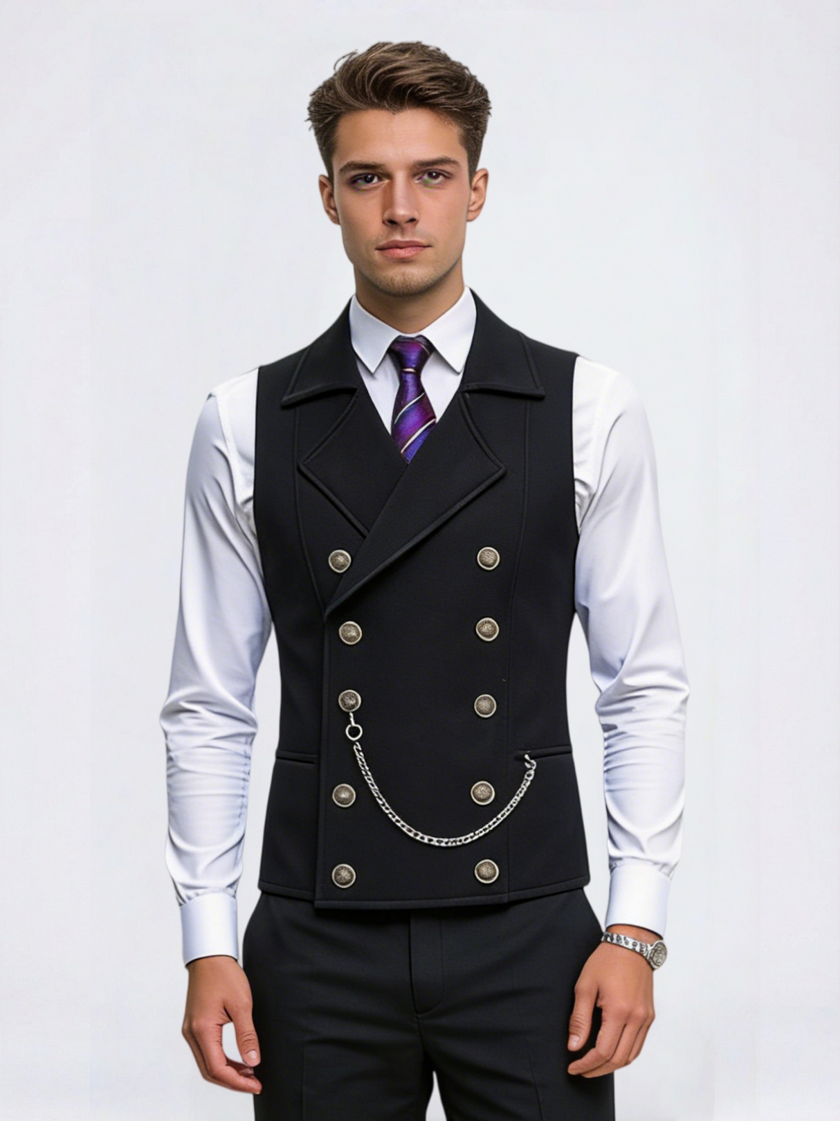 Slim-fit Business Suit Vests