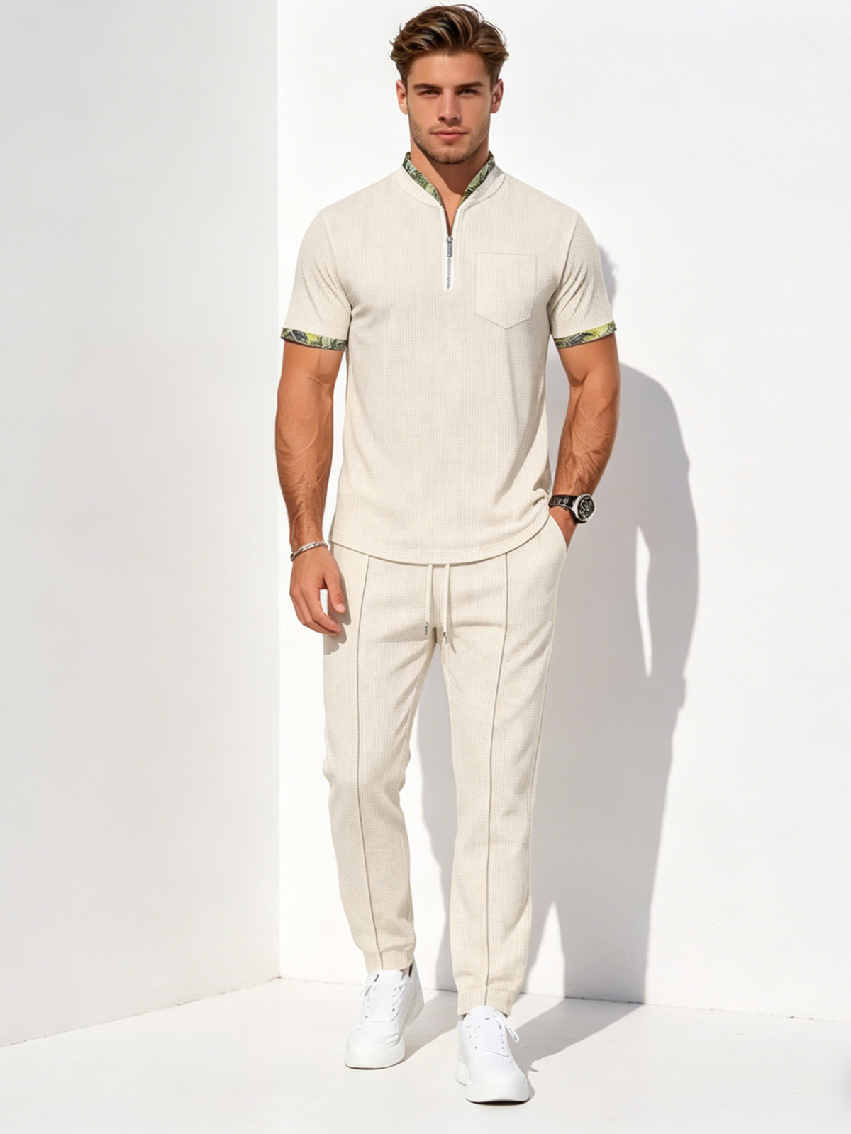 Leisure Color Matching 2-piece Sets Set