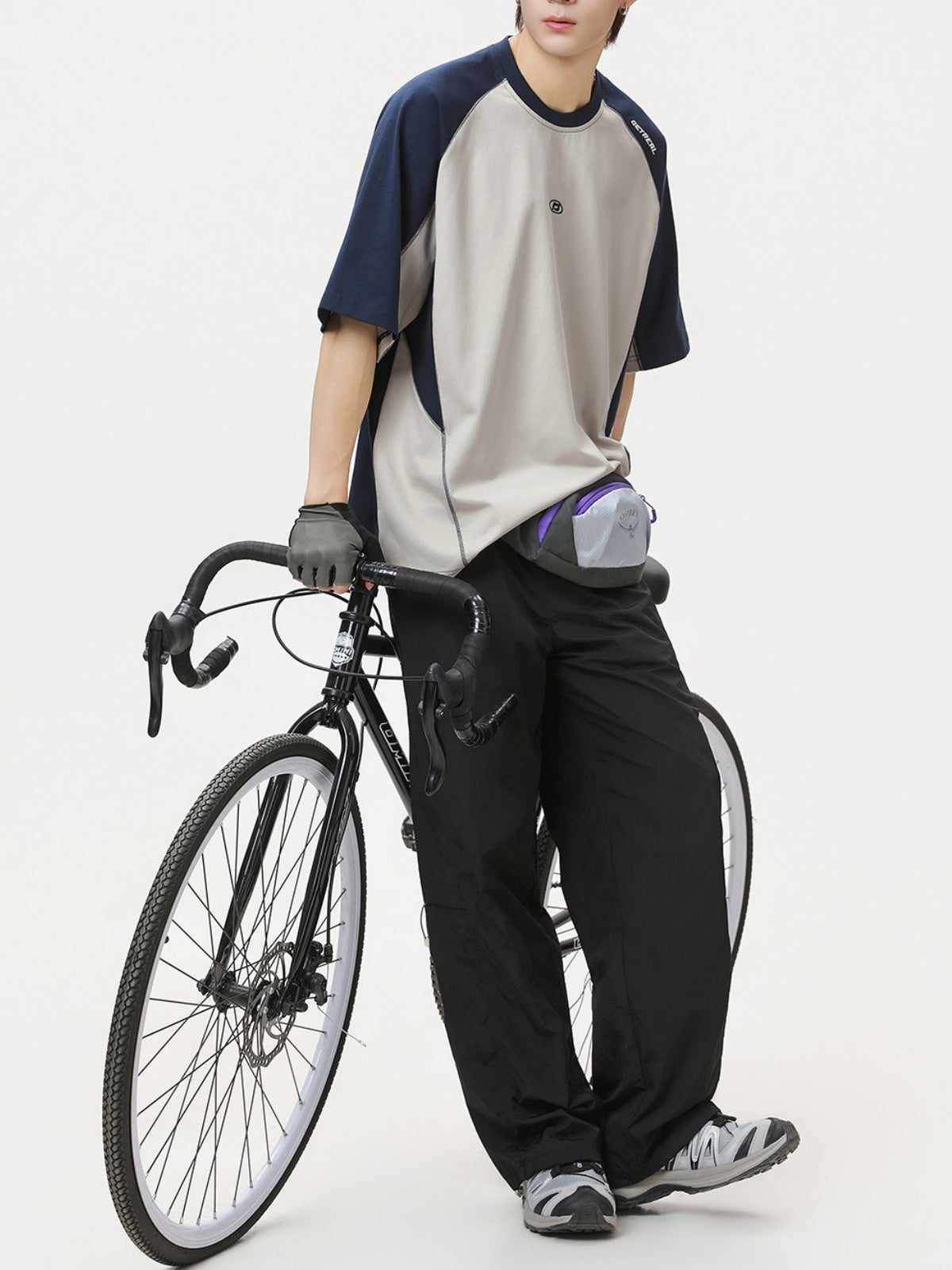Color-blocked Patchwork Embroidery T-shirts