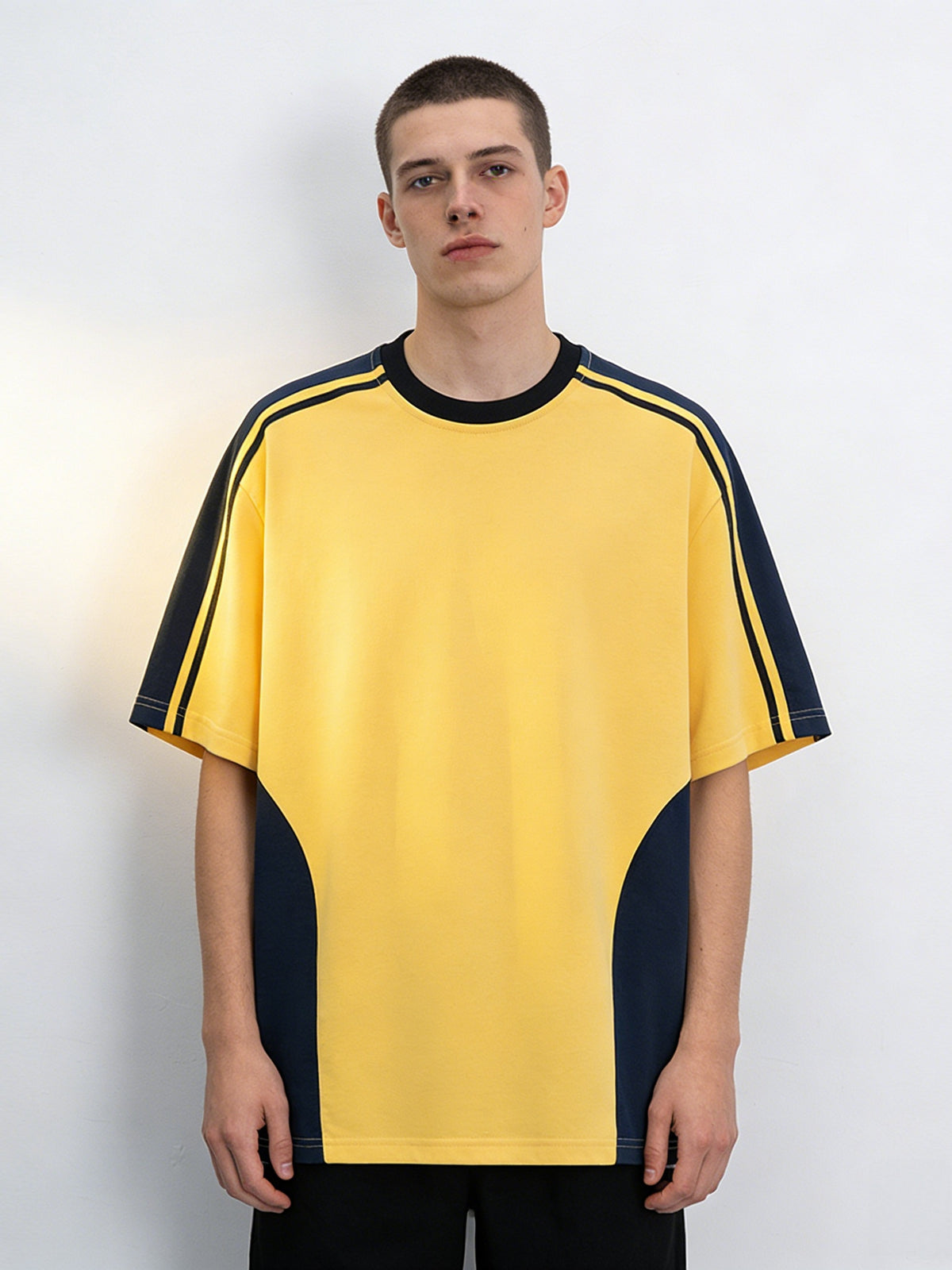 Retro Stripes Color-blocked T-shirts