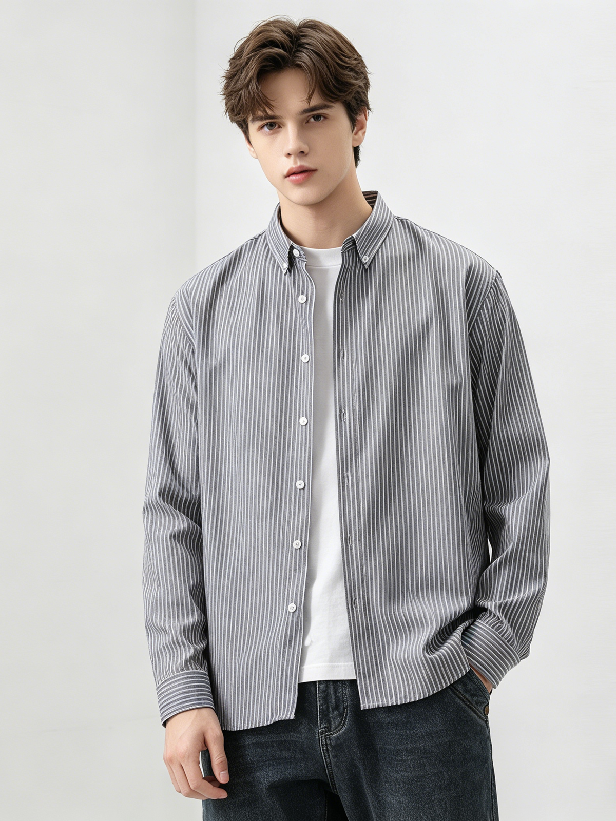 Stripes Leisure Fit Shirts
