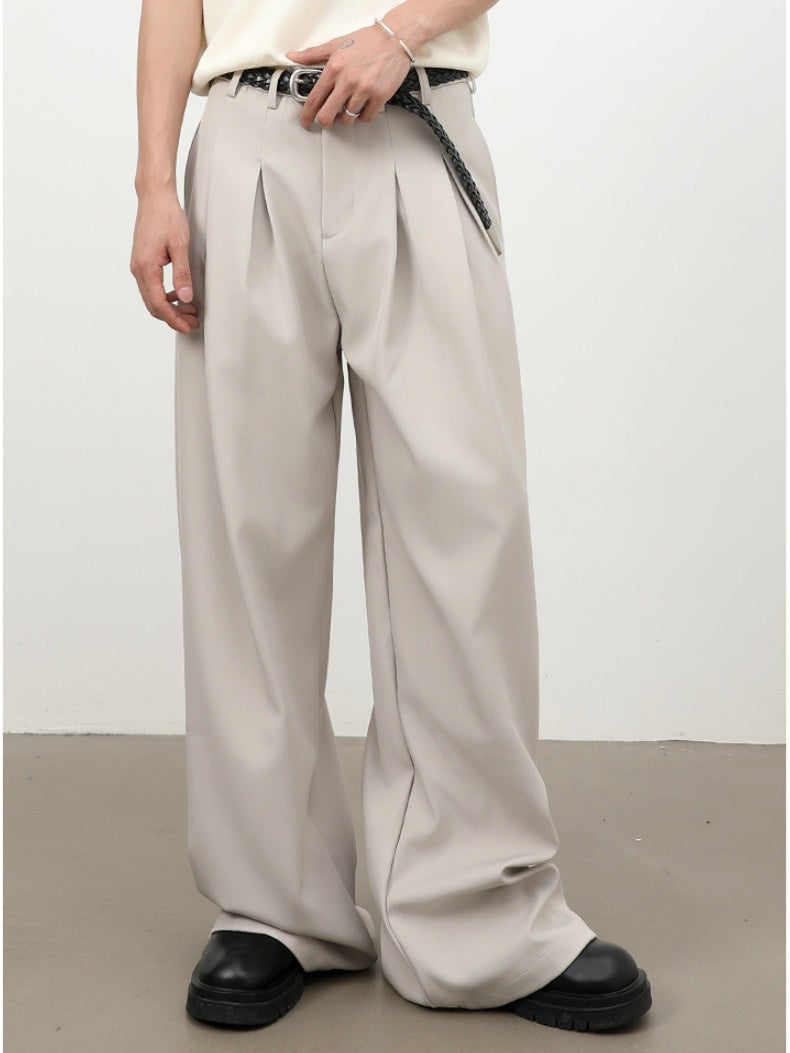 Classic Wide-leg A-shape Dress Pants Pants
