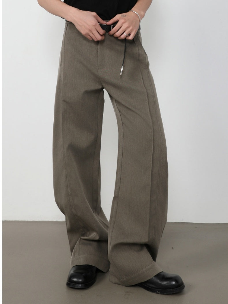 Retro Machete Stereo Gathering Cleanfit Dress Pants Pants