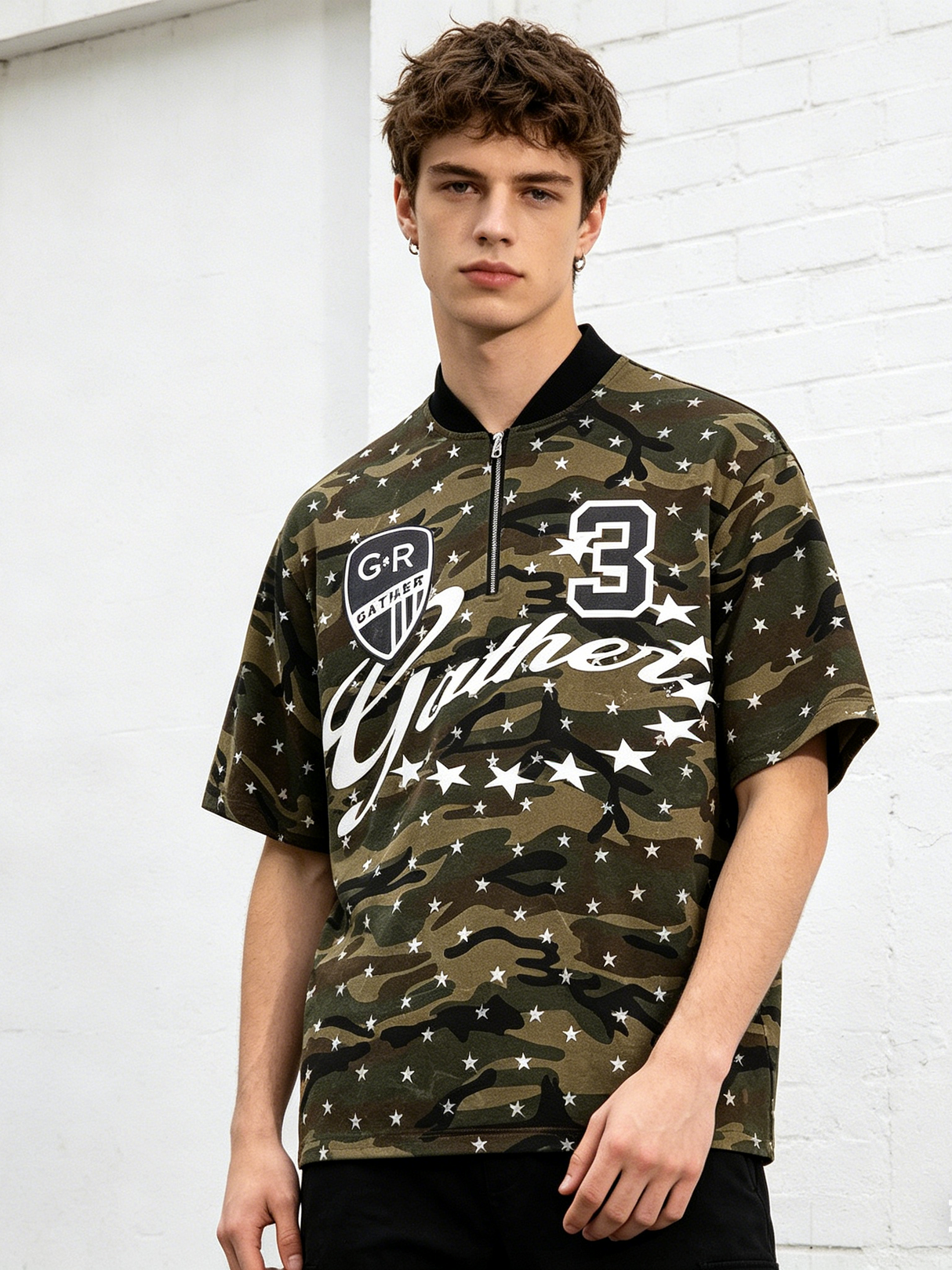 Full Print Star Camouflage T-shirts