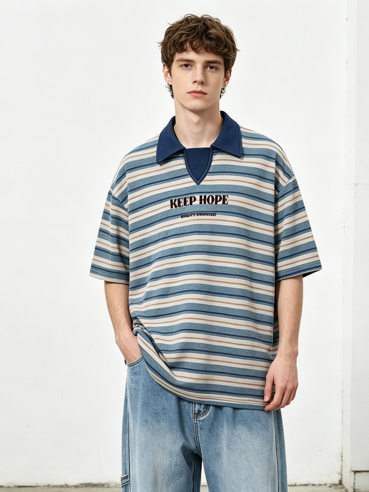 Stripes Loose-fit Ins POLO