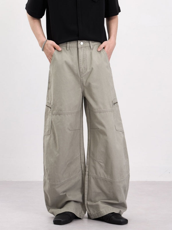 Distressed Machete Baggy Cargo Trousers