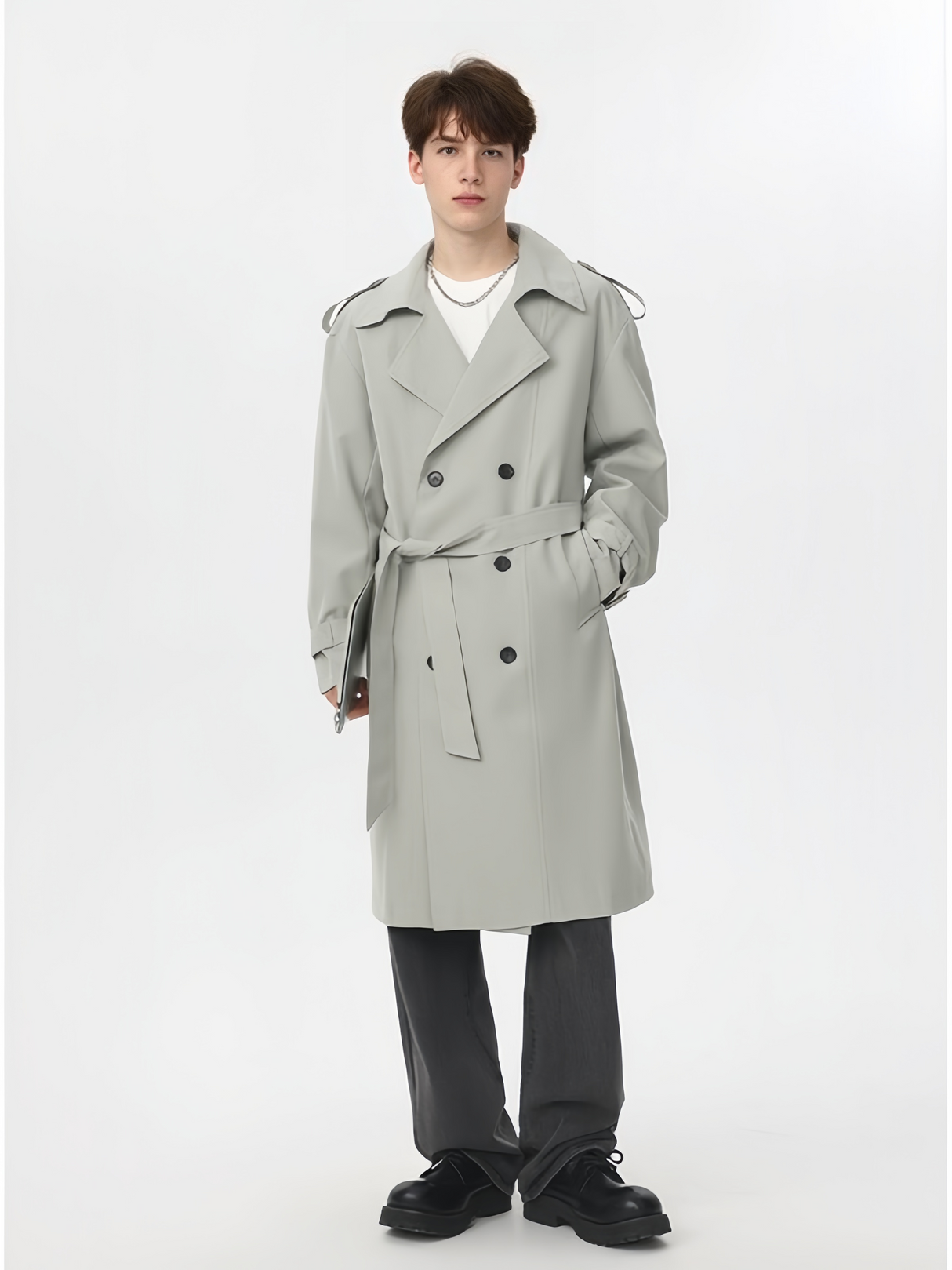 Double-breasted Mid-length Trench Coats