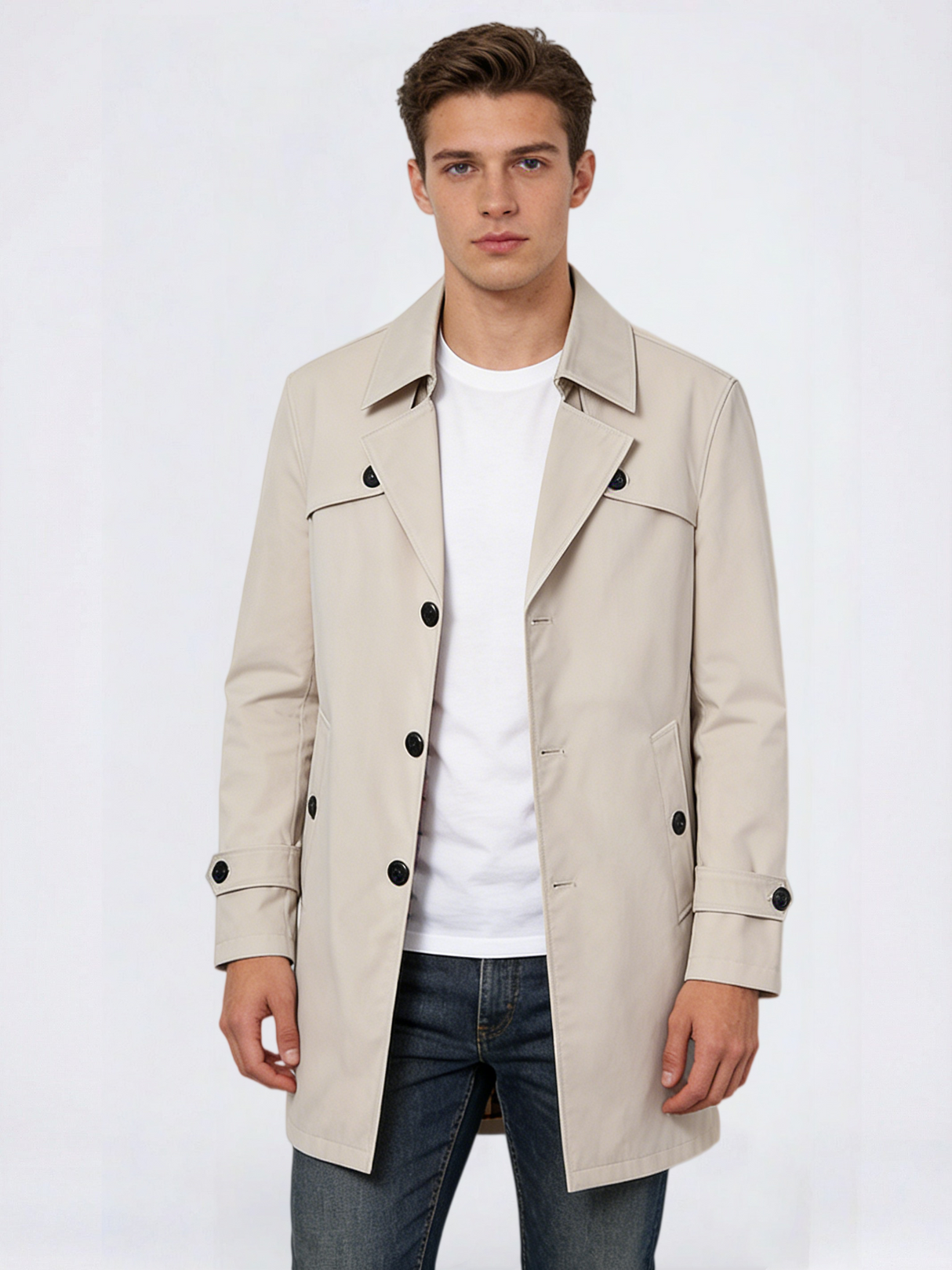 Longline Business Non-iron Leisure Trench Coats