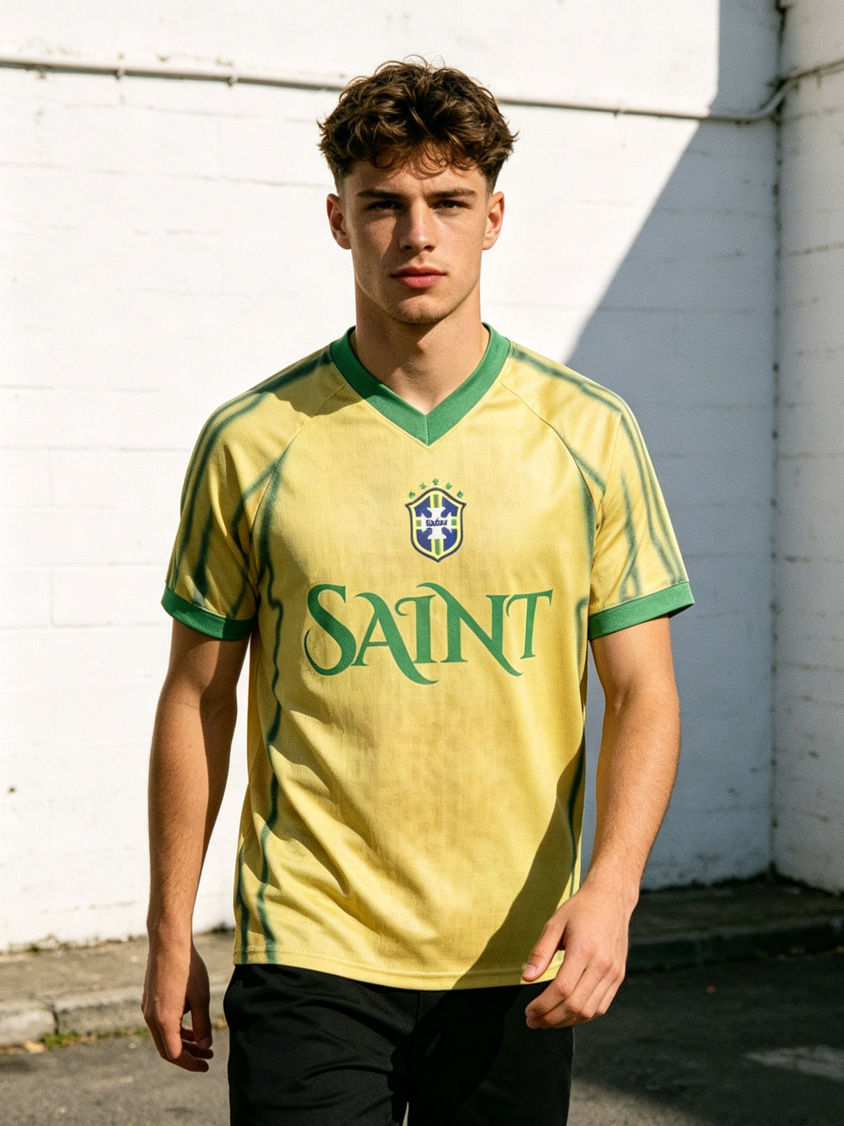 Brazil Sporty Style No. 9 Jersey Printed T-shirts