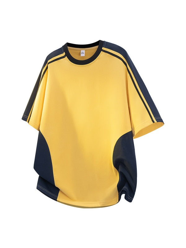 Retro Stripes Color-blocked T-shirts