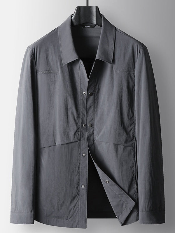 Business 4-Way Stretch Wrinkle-Free Notch-Lapel Lightweight Jacket