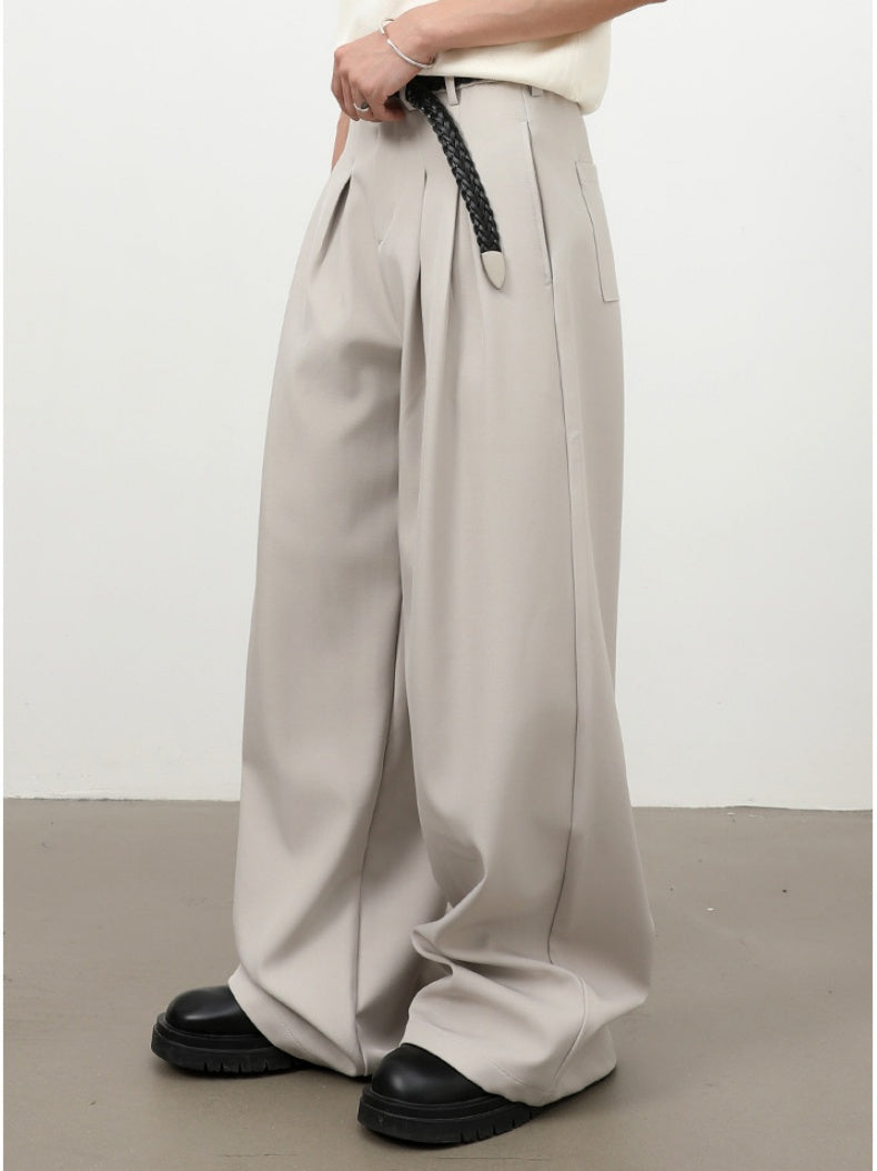 Classic Wide-leg A-shape Dress Pants Pants