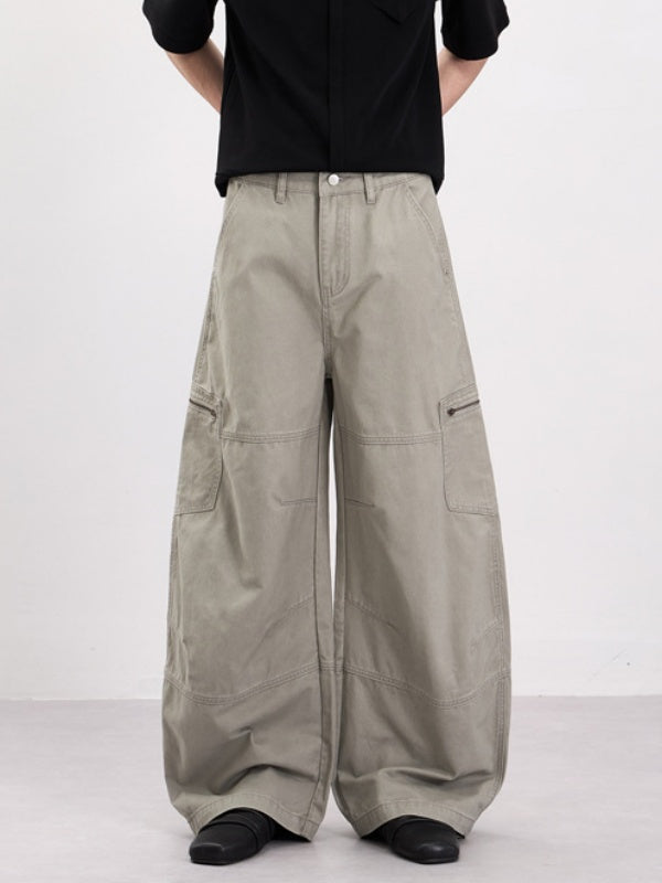 Distressed Machete Baggy Cargo Trousers