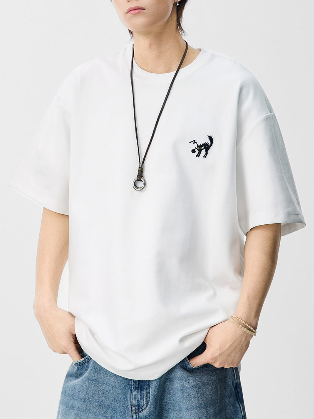 Embroidery Loose-fit T-shirts