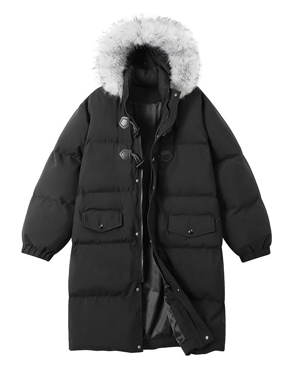 Extended Thickening Protection From Cold Keep Warm Mid-length Coat