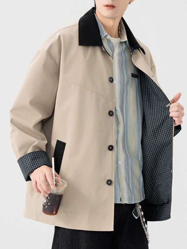Retro Loose-fit Windproof Trench Coats