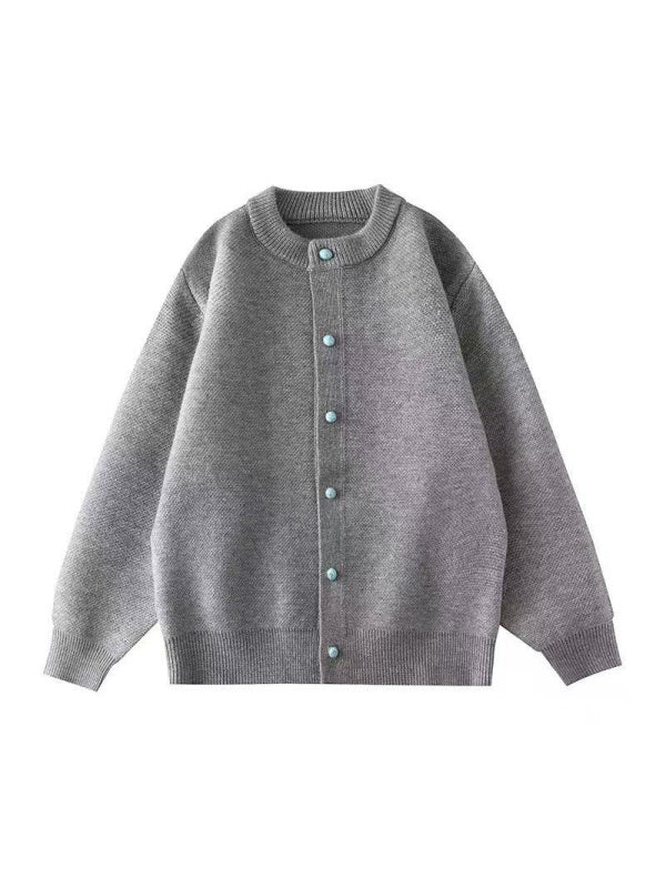 Turquoise Buttons Loose New Chinese Style Cardigans