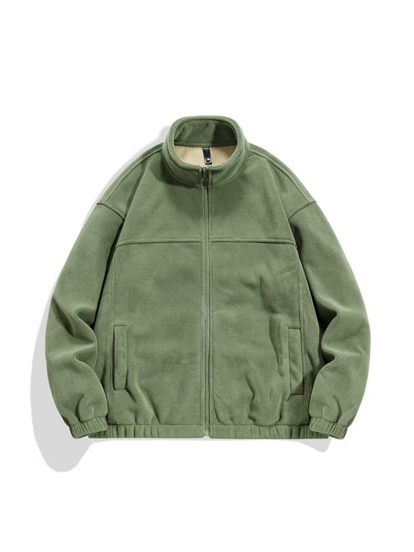 Plush Fleece Keep Warm Thickening Stand Collar Jackets