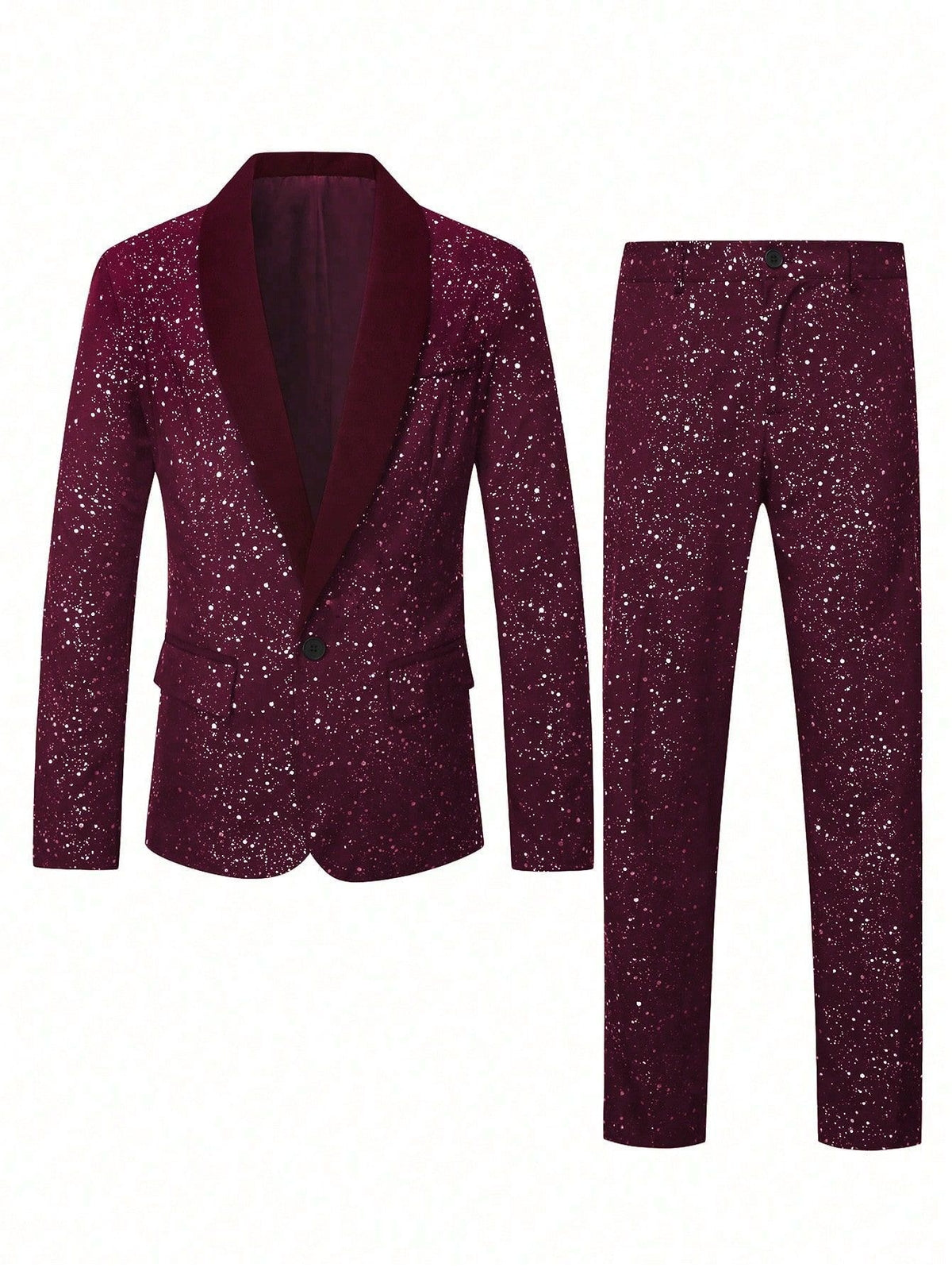 Shiny Banquet Handsome Suit 2-piece Sets Set