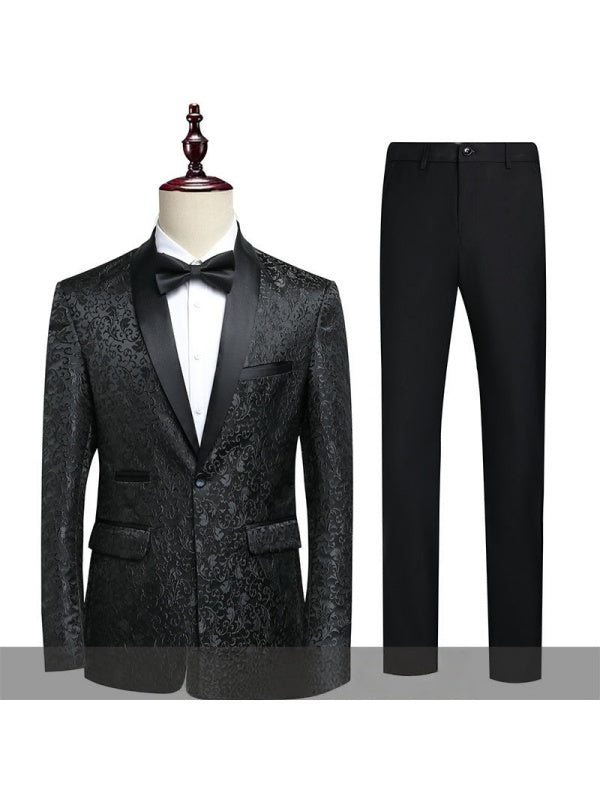 Leisure Jacquard Suit Set 2-piece Sets