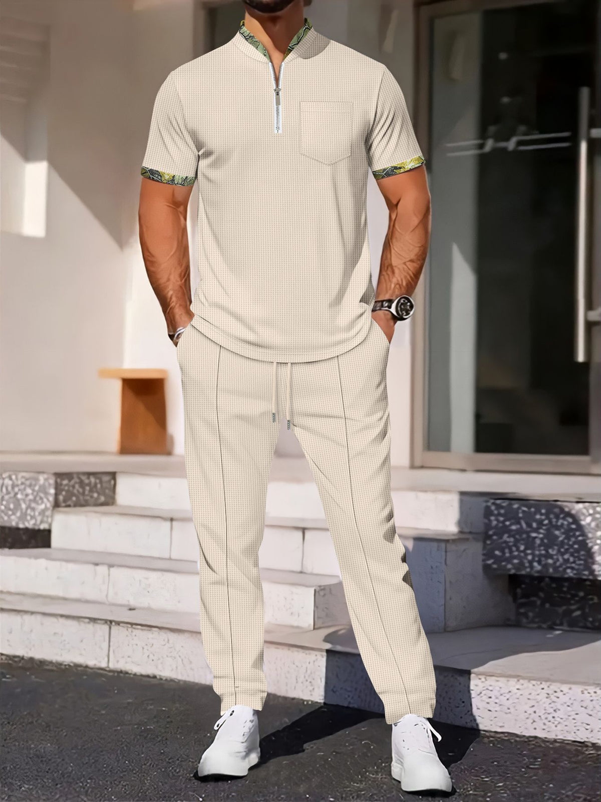 Leisure Color Matching 2-piece Sets Set