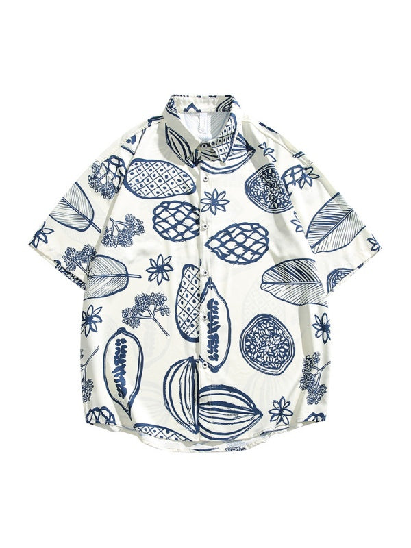 Hawaii Printed Loose-fit Beach Shirts