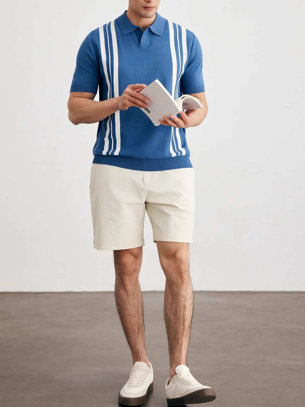 Vertical Stripe Old Money Style Polo Shirts