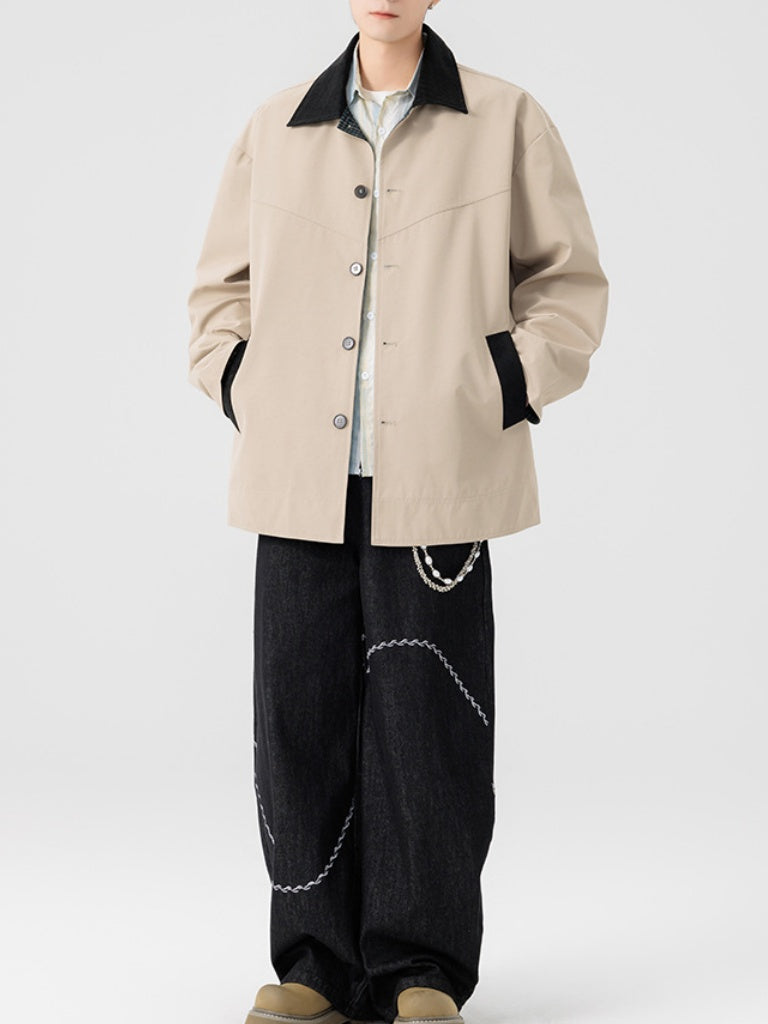 Retro Loose-fit Windproof Trench Coats
