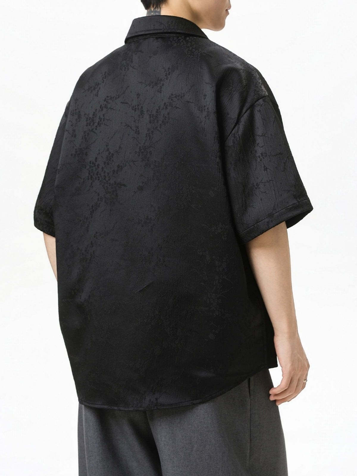 New Chinese Style Breathable Plum Bossom Loose-fit Shirts