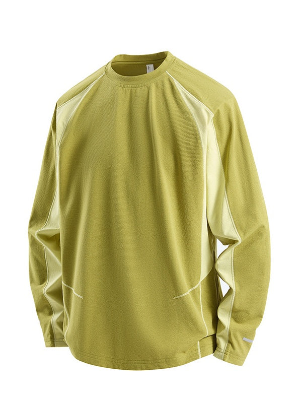 Quick-drying Sunscreen Loose-fit Color-blocked T-shirts