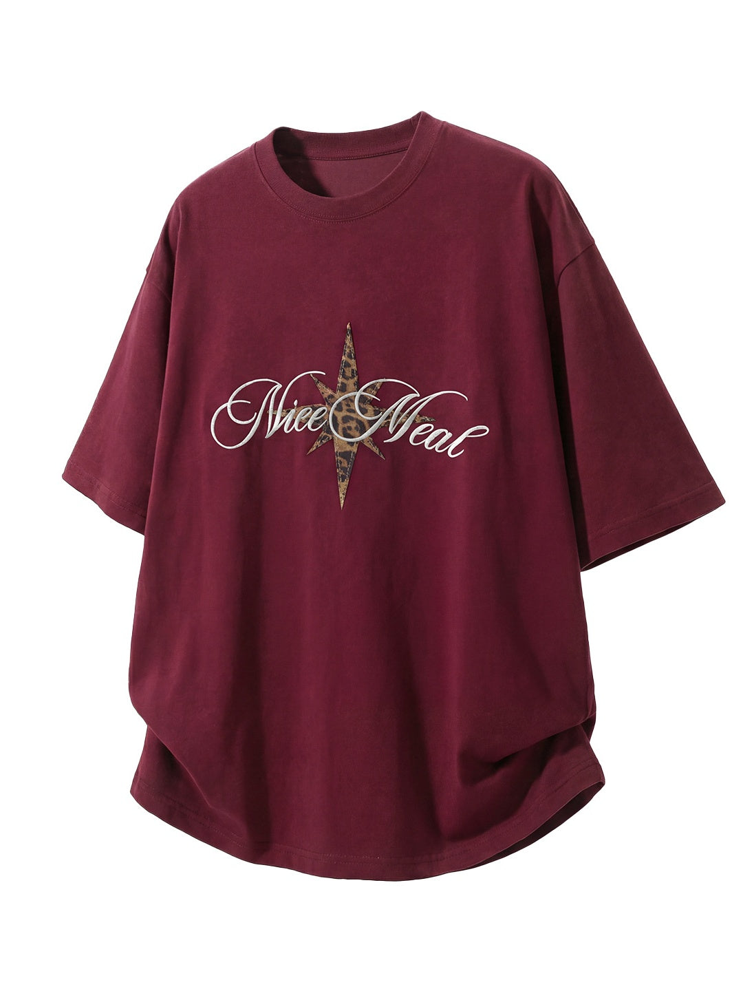 Leopard Print Retro Loose-fit T-shirts