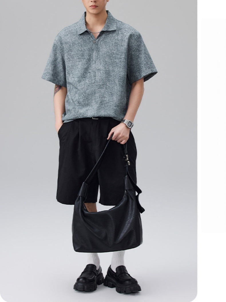 Leisure Loose-fit Retro Polo Shirts