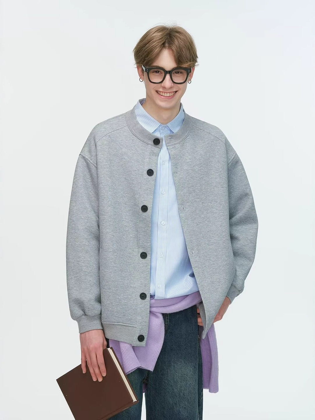 Simplicity Old Money Style Crew Neck Cardigans