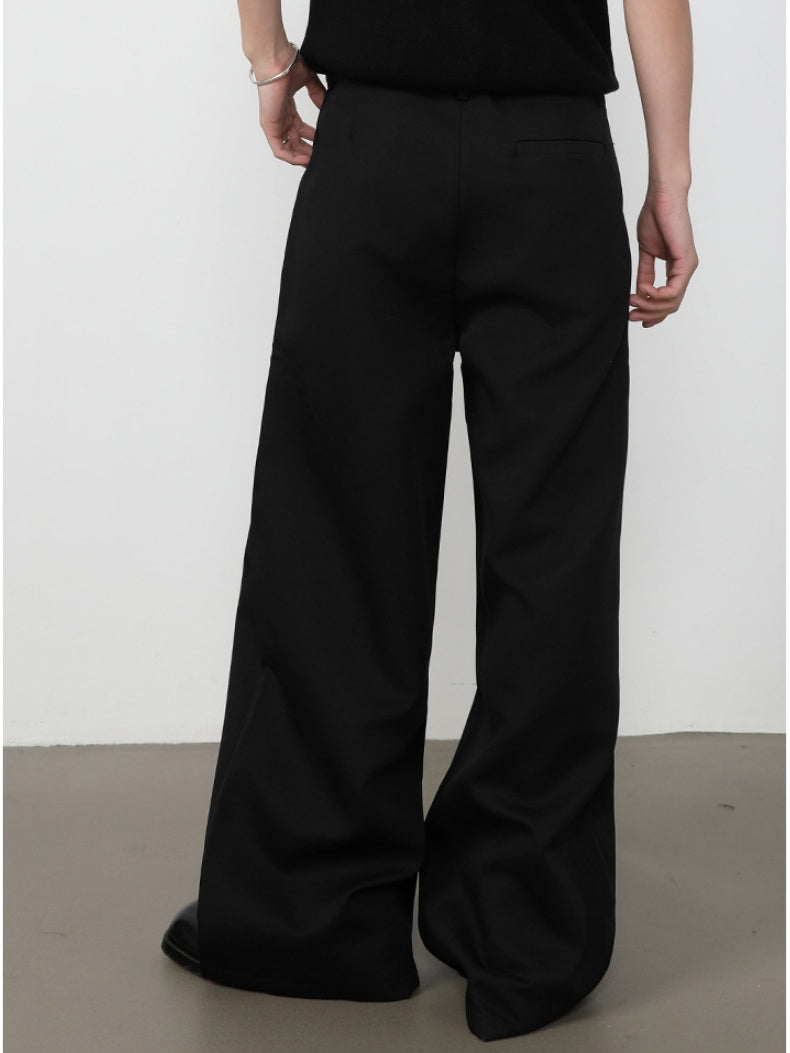 Double Pleat Loose-fit Straight-fit Dress Pants Pants