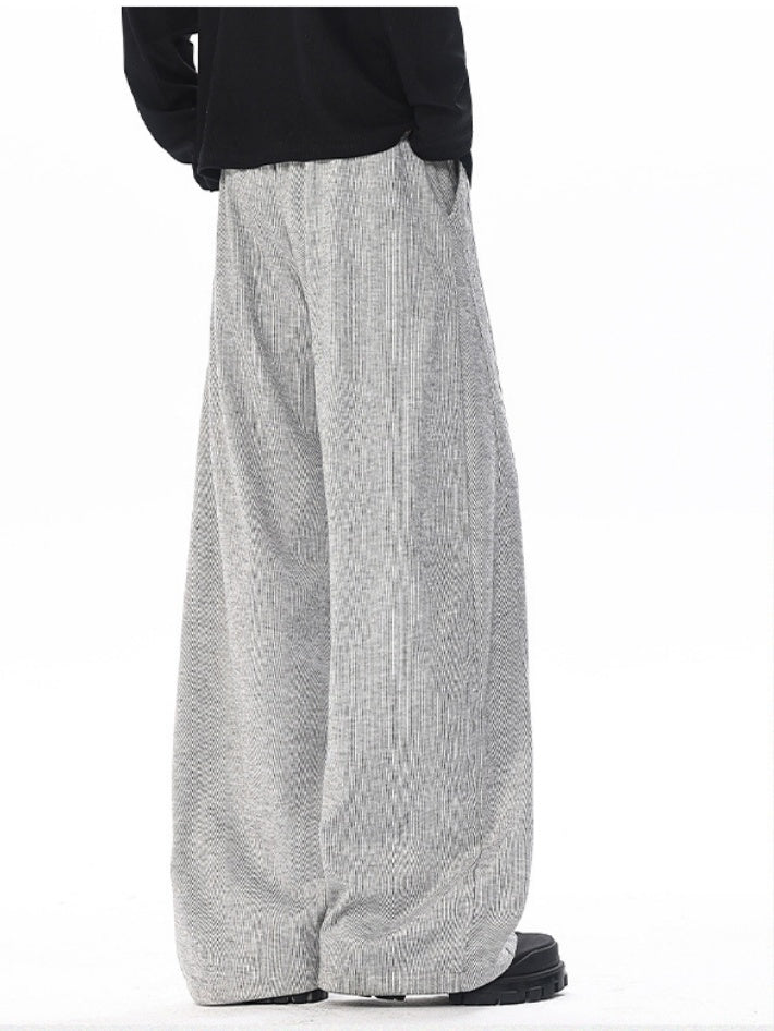 Patchwork Wide-leg Loose-fit Sweatpants