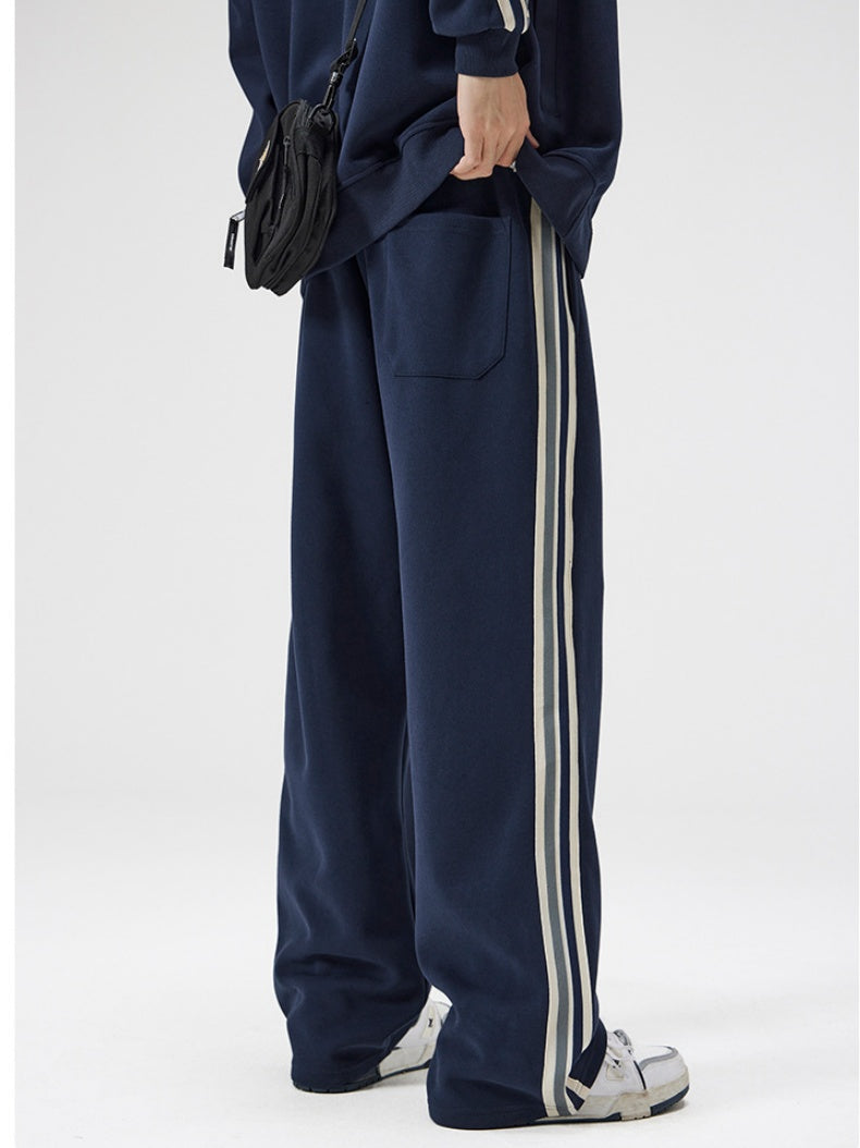 Stripes Wide-leg Leisure Pants